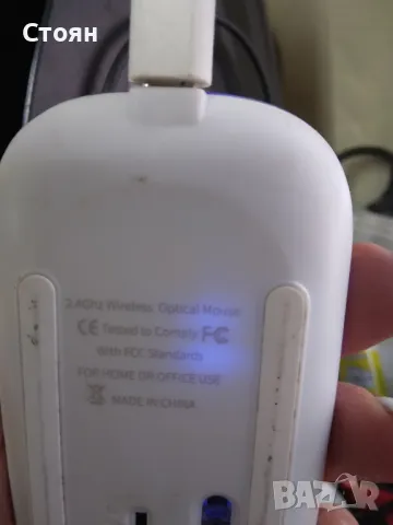 Безжична, безшумна мишка с акумулаторна батерия silent, снимка 4 - Клавиатури и мишки - 48404749