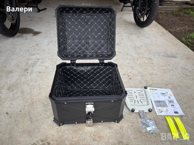 Алуминиев куфар за мотор 55л, снимка 3 - Аксесоари и консумативи - 52373810