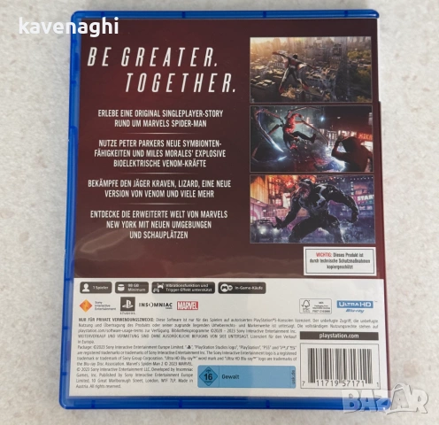 Продавам: Игра Spider-Man 2 за PS5, снимка 2 - Игри за PlayStation - 54219659