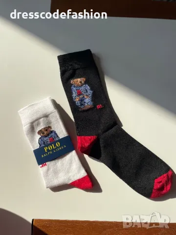Чорапи с мече Polo Ralph Lauren , снимка 4 - Мъжки чорапи - 48783238