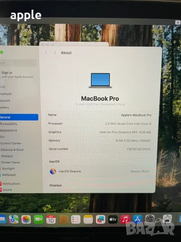 13" MacBook Pro A1989 Touch(Mid-2018)-i5/8GB/256GB, снимка 9 - Лаптопи за работа - 56251007