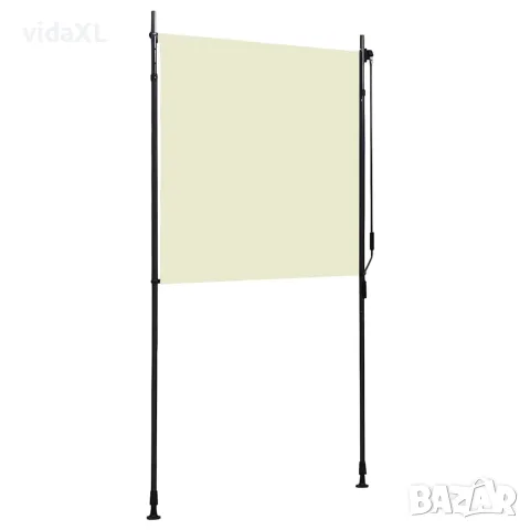 vidaXL Външна ролетна щора, 120x270 см, кремава, снимка 3 - Щори - 56146107