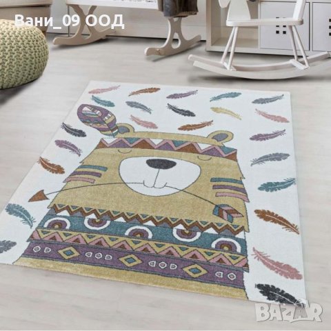 120х170см Детски килим "Мече индианец", снимка 3 - Килими - 42758552