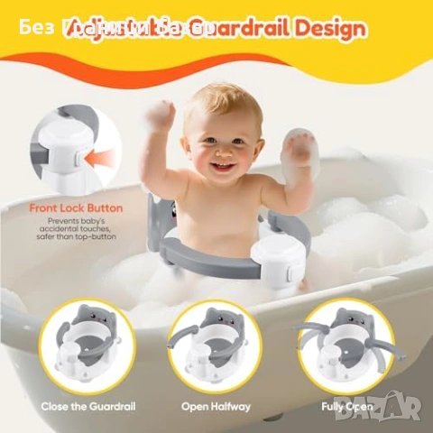 Нова седалка Бебешко столче за баня с вендузи ергономичен дизайн играчки 6-15 месеца, снимка 2 - За банята - 54100360