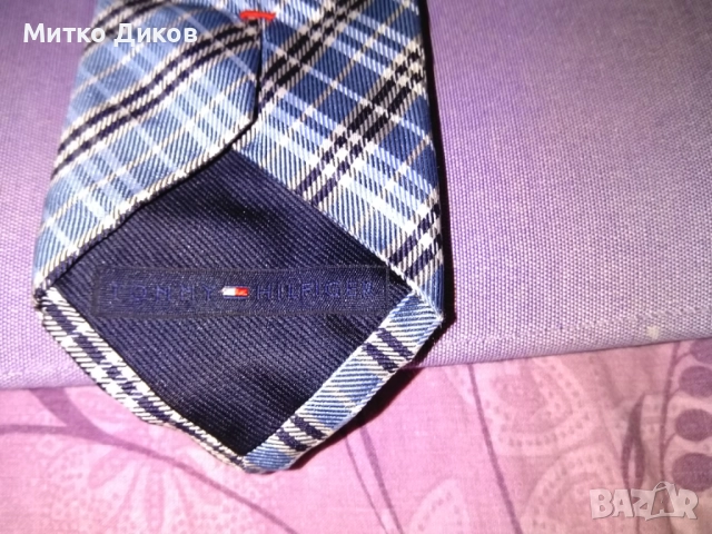Tommy Hilfiger tie вратовръзка маркова100% коприна маде ин Итали, снимка 4 - Други - 51766089