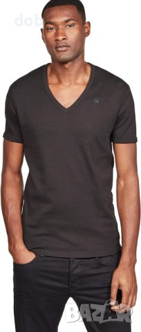  Нови тениски 2 броя пакет G star Raw T-shirt double pack, V-Neck, снимка 3 - Тениски - 44244754