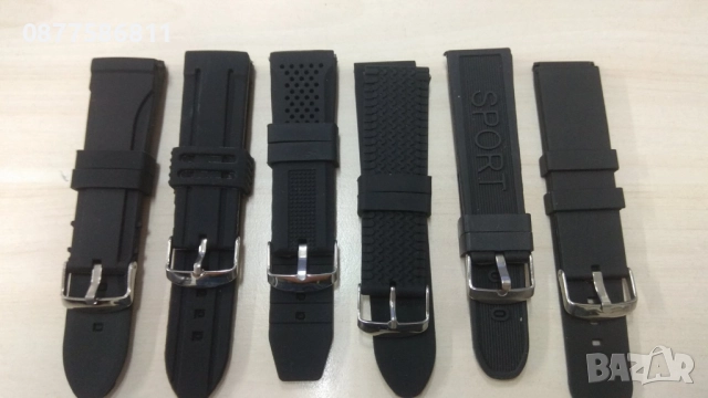 НОВА ЛУКСОЗНА СИЛИКОНОВА КАИШКА ЗА ЧАСОВНИК.СИЛИКОНОВИ КАИШКИ ЗА ЧАСОВНИЦИ ЯРКИ SILIKONOWA KAISHKA, снимка 2 - Каишки за часовници - 51611912