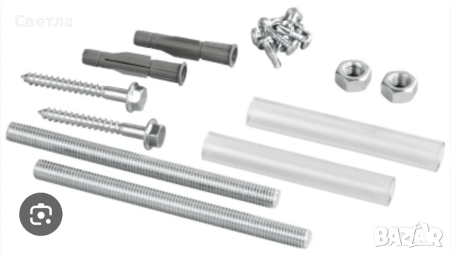 Монтажен комплект  за тоалетна от стоман, снимка 2 - Други - 51223446