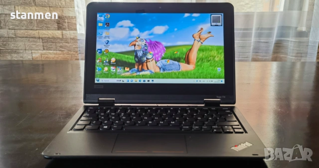 Продавам Гаранционен Touchscreen Lenovo Yoga 11e/IPS11.6сKам/4CoreUp2.7ghz/8gbDDR4/SSD256gb/НоваБат, снимка 2 - Лаптопи за дома - 53886963