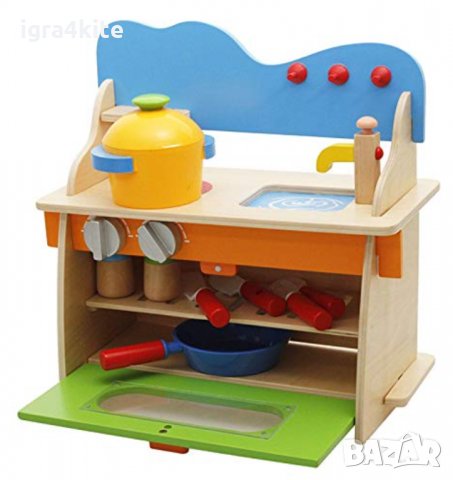 Детска дървена фурна за кухня My Little Chef Kitchen, снимка 2 - Образователни игри - 35104213