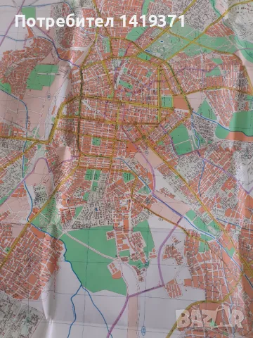 Стара карта - План указател на град София, снимка 3 - Антикварни и старинни предмети - 49869234