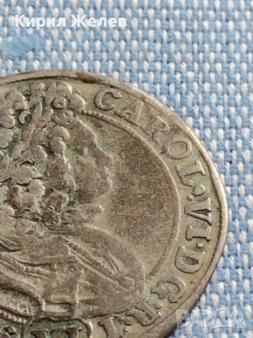 Сребърна монета 6 кройцера 1713г. Карл шести Бреслау Селезия 24952, снимка 4 - Нумизматика и бонистика - 42888606