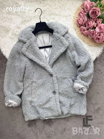Пухкаво Палто LFS Cozy Winter Gray 9999, снимка 3 - Палта, манта - 52837819