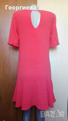 Прелестна рокля цвят корал👗🍀S/M,M👗🍀арт.2029, снимка 4 - Рокли - 29798116