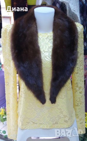 Кожени яки от сребърна лисица и норка, снимка 7 - Шалове - 31254954