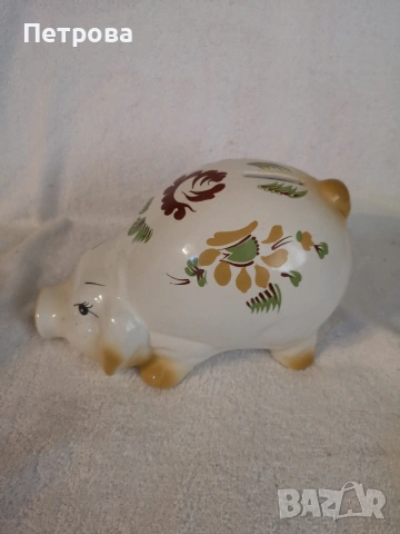 порцеланова касичка-прасе. , снимка 4 - Антикварни и старинни предмети - 53934170