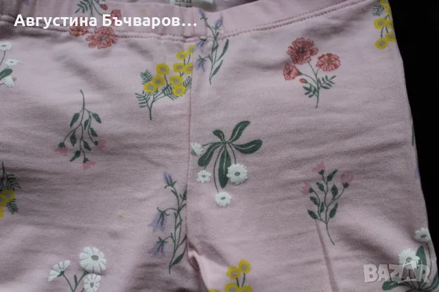 Летен комплект от 2бр.клинчета и блузка с къс ръкав, размер 68, снимка 6 - Комплекти за бебе - 50210034