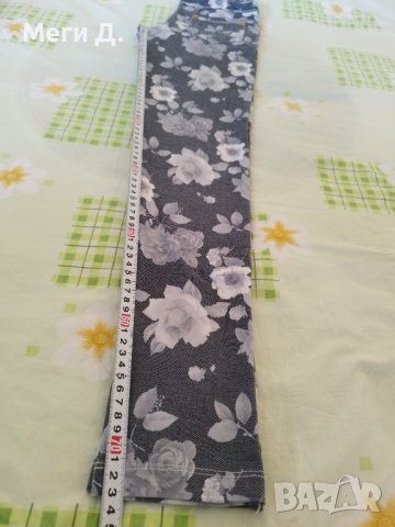 Дамски панталон на флорални мотиви, размер 32/25, снимка 12 - Панталони - 40803559