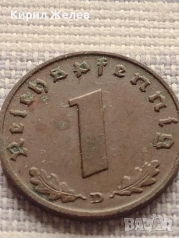 Монета 1 райхсфенинг 1938г. Германия Трети Райх с СХВАСТИКА за КОЛЕКЦИЯ 37770, снимка 2 - Нумизматика и бонистика - 42823375