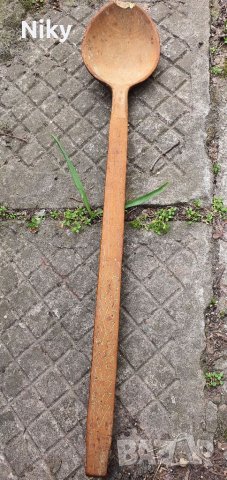 Голяма дървена лъжица 48х9 см. 