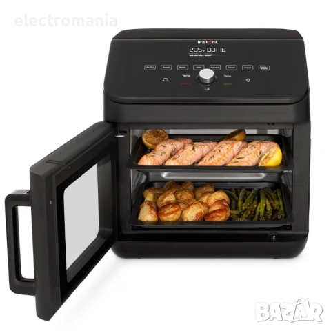 НЕУПОТРЕБЯВАН!!! фритюрник с горещ въздух/фурна Instant Vortex Plus 9-in-1, 13L., снимка 2 - Фритюрници - 54289248