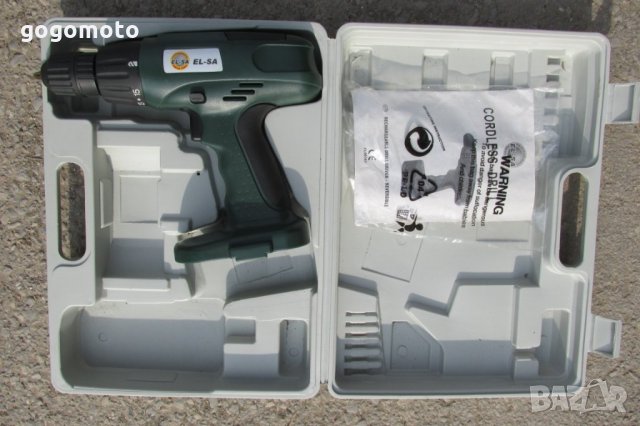 НОВ НЕизползван акумулаторен винтоверт 24 V без батерия, с куфар