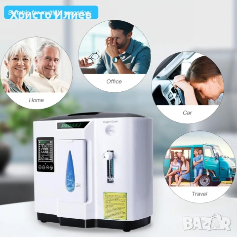 Кислороден концентратор за домашна употреба НОВ Апарат за кислород, снимка 5 - Медицинска апаратура - 53151410