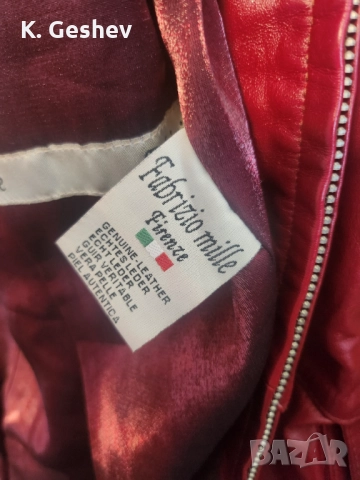 Дамско кожено яке fabrizio mile размер S, снимка 6 - Якета - 52512829