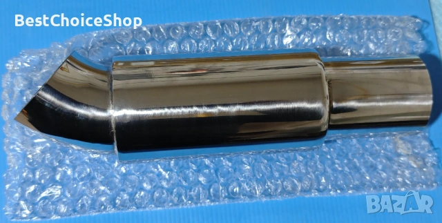 Накрайник за ауспух неръждаема стомана кръгъл вход универсален