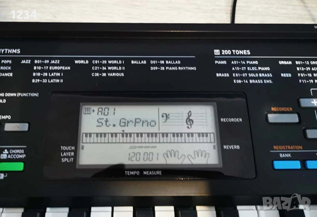 синтезатор клавир CASIO CTK-3400SK пиано с динамична клавиатура и USB порт 5 октави, снимка 6 - Синтезатори - 54084664