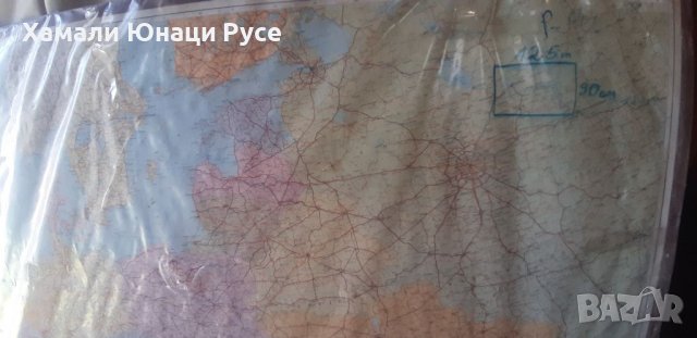 стара географска карта на Европа