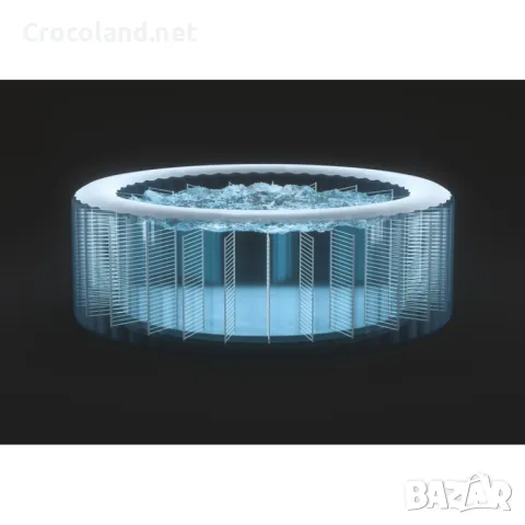 Надуваемо джакузи Pure Spa Intex, 6 места, 1098 литра, трислоен материал, бежов, снимка 7 - Басейни и аксесоари - 50083966