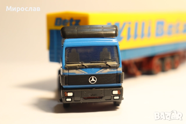 HERPA 1:87 H0 MERCEDES WILLI BETZ КАМИОМН МОДЕЛ КОЛИЧКА, снимка 4 - Колекции - 52965305