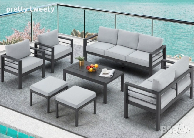 Метален градински сет/комплект в индустриален стил по поръчка , снимка 2 - Дивани и мека мебел - 53986617