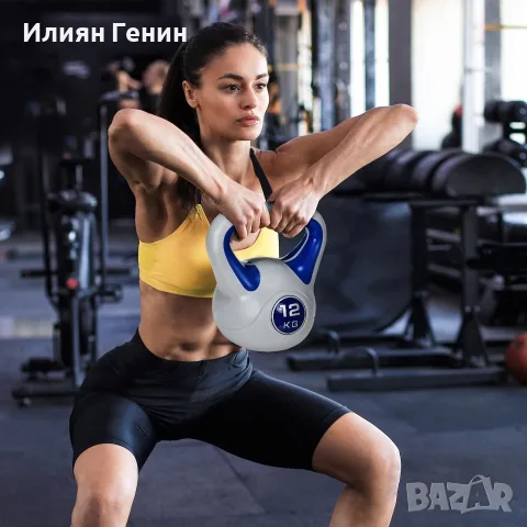 SPORTNOW Пудовка, 12 кг, плоско дъно, снимка 2 - Фитнес уреди - 56241043
