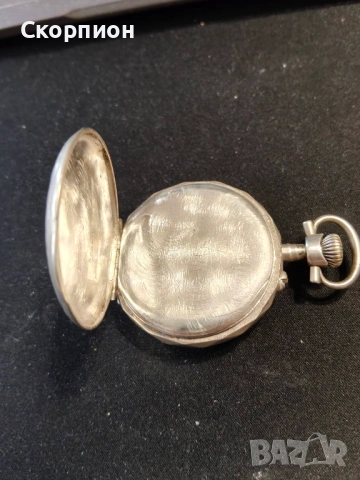 Швейцарски СРЕБЪРЕН джобен часовник - ПРОМОЦИЯ, снимка 6 - Джобни - 46785195