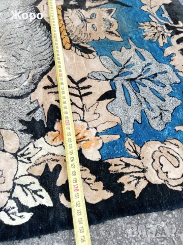 Стар плюшен ковьор за стена с котенца 60те, снимка 8 - Антикварни и старинни предмети - 50113020