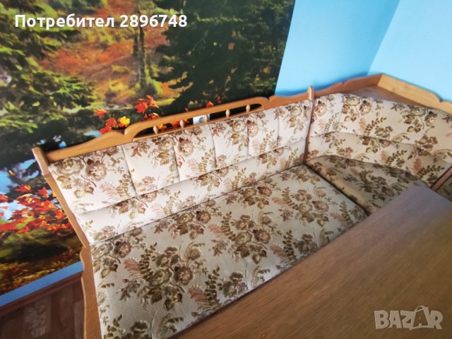 Кухненски ъгъл с маса от масивно дърво , снимка 3 - Маси - 44168448