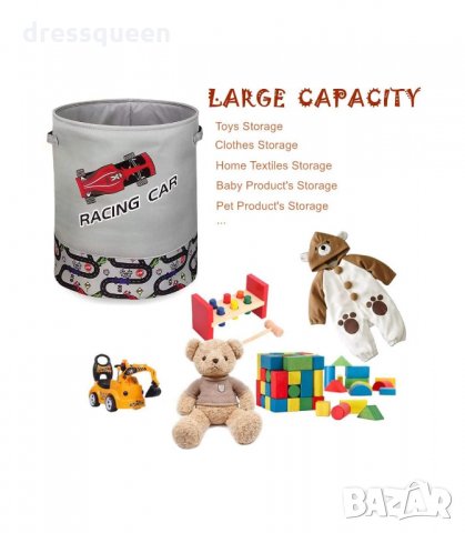3233 Текстилен кош за играчки сгъваем, снимка 6 - Други - 34228706