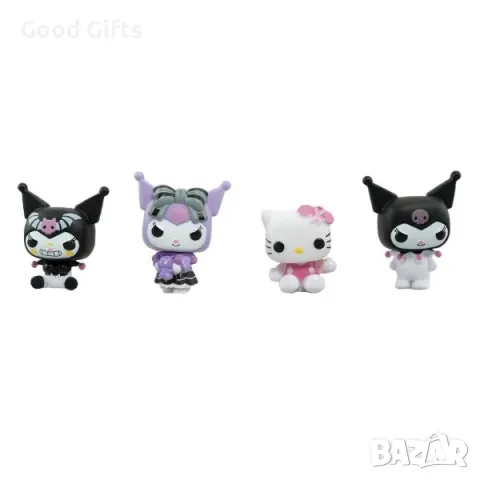 4 Броя Комплект Фигурки Funko POP Hello Kitty Kuromi, снимка 2 - Фигурки - 48984877
