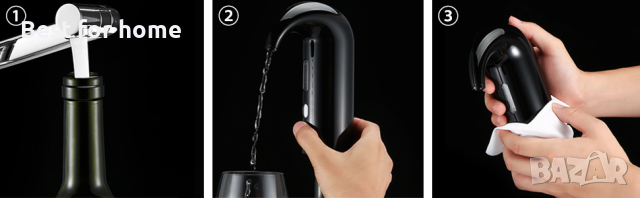 Професионален смарт аератор за вино Joqineer, снимка 8 - Други - 44750845