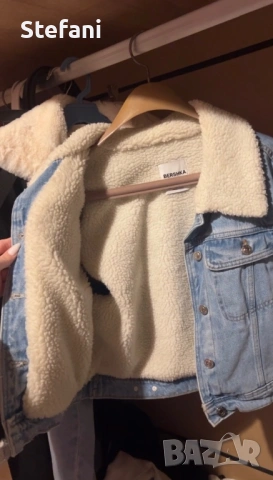 Дънкено, зимно яке Bershka, снимка 3 - Якета - 53023258