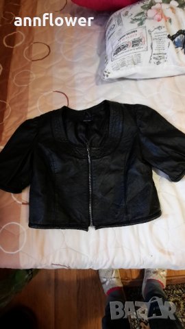 Късо кожено болеро блуза Paprika, снимка 1