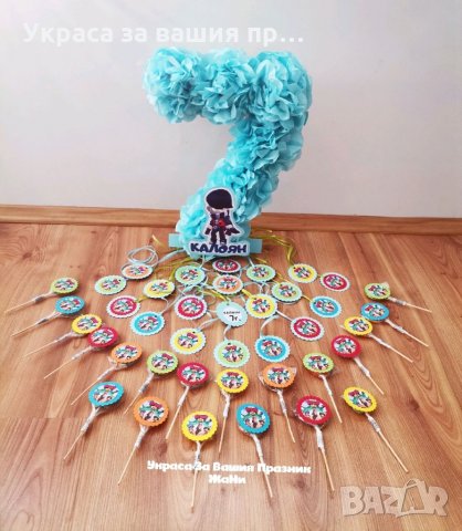 Украса За детски рожден ден на тема Brawl Stars 