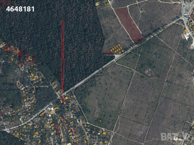 Перфектен парцел до табелата на Боровец от страната на Галата
