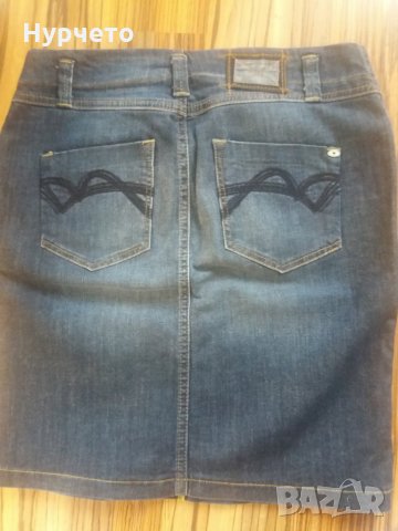 Дънкова пола, снимка 2 - Поли - 32164492