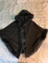 Масло черно пончо/ мантия с качулка, правено в Италия, снимка 2