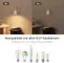 Бял стенен аплик Aisilan с фасунга E27, регулируема глава и ключ, снимка 2