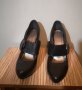 Нови черни кожени обувки на ток 38 номер, снимка 3