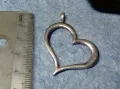 РОМАНТИЧЕН СЪРЦЕВИДЕН СРЕБЪРЕН МЕДАЛЬОН СРЕБРО 925 ПРОБА АРТ ПЕНДАНТ СЪРЧИЦЕ 48589, снимка 7